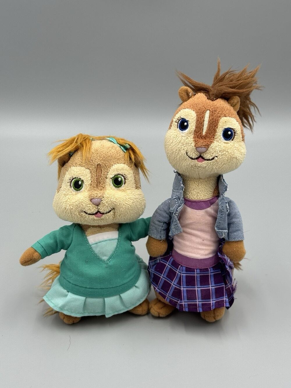 TY THE CHIPETTES Jeanette Eleanor Plush Dolls Stuffed Animals Alvin & Chipmunks